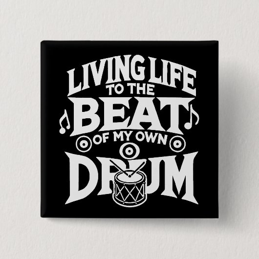 Trommelschlag Button (Vorderseite)