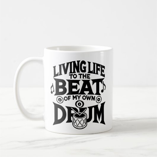 Trommelschlag Kaffeetasse (Links)