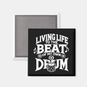 Trommelschlag Magnet (Vorderseite/Rückseite)