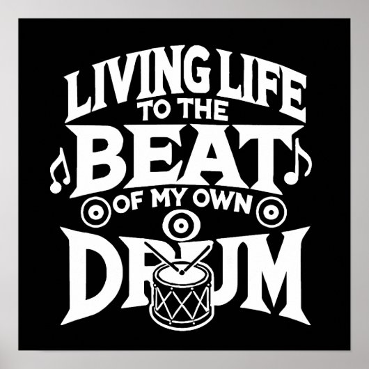 Trommelschlag Poster (Vorne)