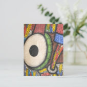 Trommelschlag Postkarte (Stehend Vorderseite)