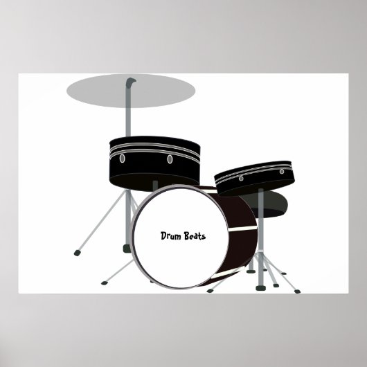 Trommelschlagposter Poster (Vorne)