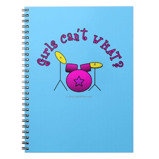 TrommelSet - rosa Notizblock (Vorderseite)