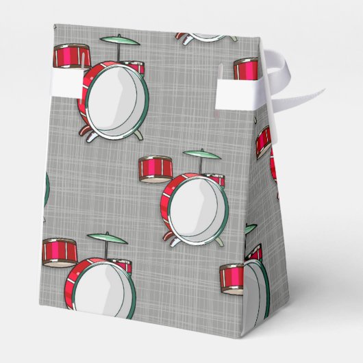 TrommelSet; Rote Trommeln Geschenkschachtel (Rückseite)