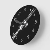 Trommelsticks Fetisch Runde Wanduhr (Winkel)