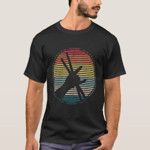 Trommelstöcke Vintage Retro Schlagzeuger Drummer T-Shirt