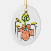 Trommelstockmann Keramik Ornament (Rechts)