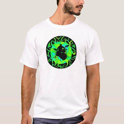 TROMMELT DEN KREIS T-Shirt (Vorderseite)