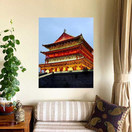Trommelturm von Xi'An Poster