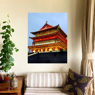 Trommelturm von Xi'An Poster