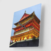 Trommelturm von Xi'An Quadratische Wanduhr (Winkel)