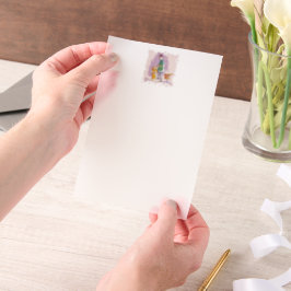 Trommler 1 weißes Velinpapier Pergament Einladungen