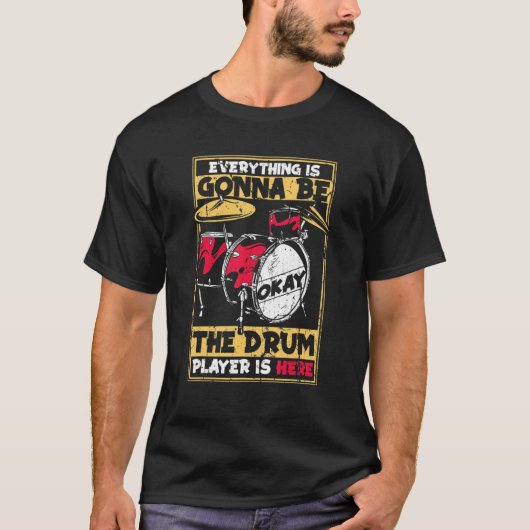 Trommler Drum Kit 3 T-Shirt (Vorderseite)