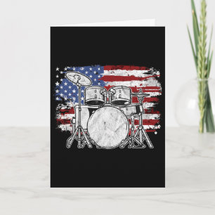 Trommler Drum Set Trommeln Usa Flagge Amerikanisch Karte