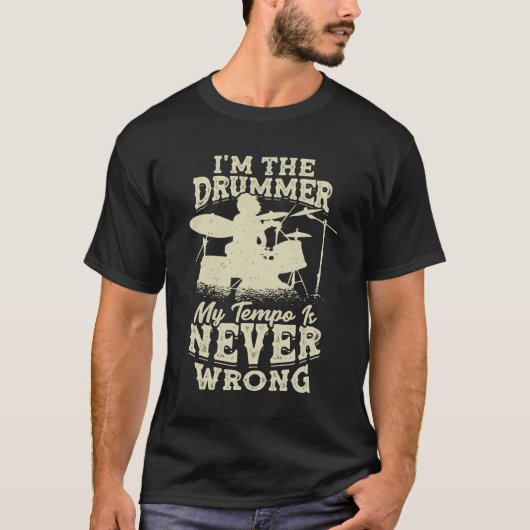Trommler Drummer Percussionist  T-Shirt (Vorderseite)