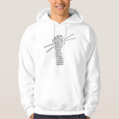 Trommler-Drumsticks Hoodie (Vorderseite)