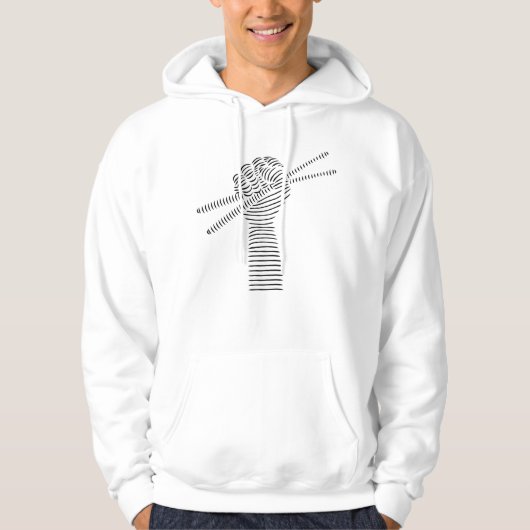Trommler-Drumsticks Hoodie (Vorderseite)