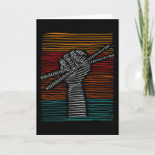 Trommler-Drumsticks Karte (Vorderseite)