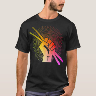 Trommler Drumsticks Retro-Trommeln Geschenk T-Shirt