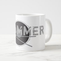 Trommler Hard Rock Minimal Musicliebhaber Stylisch