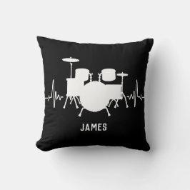 Trommler-Herzschlag für Trommler Kissen