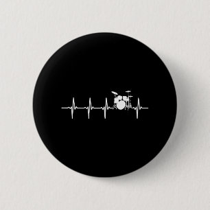 Trommler-Herzschlag für Trommler und Perkussionist Button
