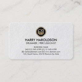 Trommler Percussionist Premium BusinessCard Visitenkarte