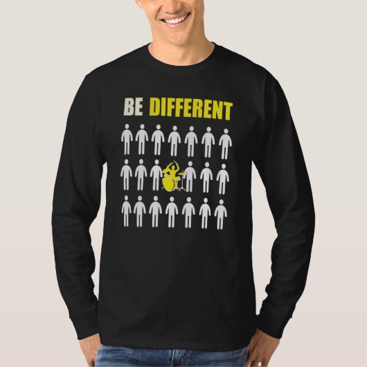 Trommler Sein Anders Inspiration T-Shirt (Vorderseite)