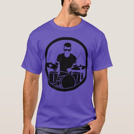 Trommler-Sketch-Freund T-Shirt (Vorderseite)