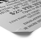 Trommler, Trommellehrgänge Werbung Poster (Ecke)