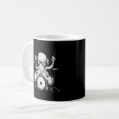 Trommlerband "Octopus Playing Drum Drum Player Dru Kaffeetasse (Vorderseite Links)