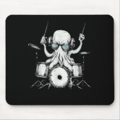 Trommlerband "Octopus Playing Drum Drum Player Dru Mousepad (Vorne)