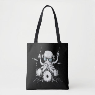 Trommlerband "Octopus Playing Drum Drum Player Dru Tasche