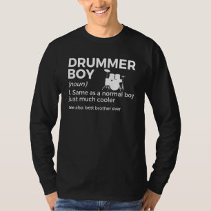 Trommlerjunge Definition Trommeln Perkussionist Br T-Shirt