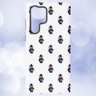 Trommlerkatze der Marschkapelle in Navyblau und Ro Samsung Galaxy Hülle