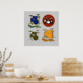 Trommlerwand Poster (Küche)