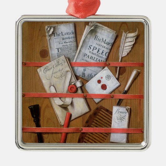 Trompe - L ' oeil, 1702 Silbernes Ornament (Vorne)