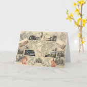 Trompe l’oeil einer Karte Italiens | P. Verburght (Gelbe Blume)