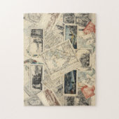 Trompe l’oeil einer Karte Italiens | P. Verburght Puzzle (Vertikal)