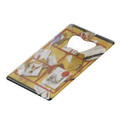 Trompe - L ' oeil Kreditkartenflaschenöffner (Rückseite Schrägansicht)