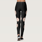 Trompe - L ' oeil mit Kreislöchern für Hautton Leggings (Rückseite)