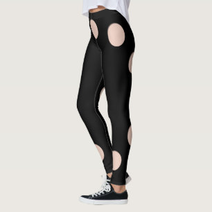 Trompe - L ' oeil mit Kreislöchern für Hautton Leggings