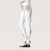 Trompe - L ' oeil mit Kreislöchern für Hautton W Leggings (Links)
