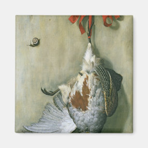 Trompe - L ' oeil mit Rebhuhn, 1666 Magnet