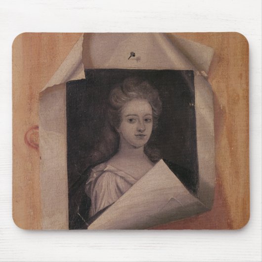 Trompe - L ' oeil Porträt einer Dame Mousepad (Vorne)