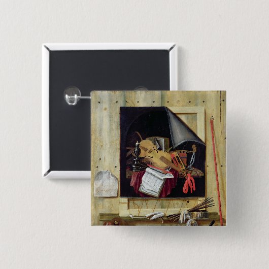 Trompe - L ' oeil Stillleben, 1665 Button (Vorne & Hinten)