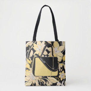 Trompe L'oeil Blumen-Handtasche-Illusion Tote Bag Tasche