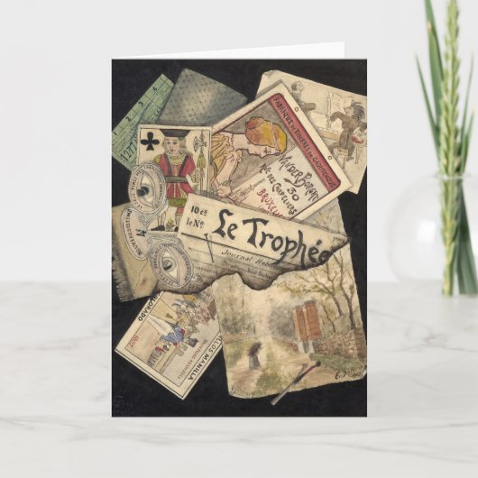 Trompe l'oeil | E. Delcroix Karte (Vorderseite)