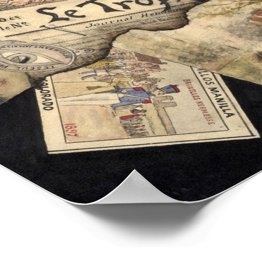 Trompe l'oeil | E. Delcroix Poster (Ecke)