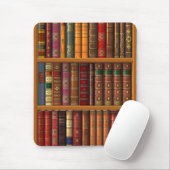 Trompe l'oeil "Französische Bibliothek". Mousepad (Mit Mouse)